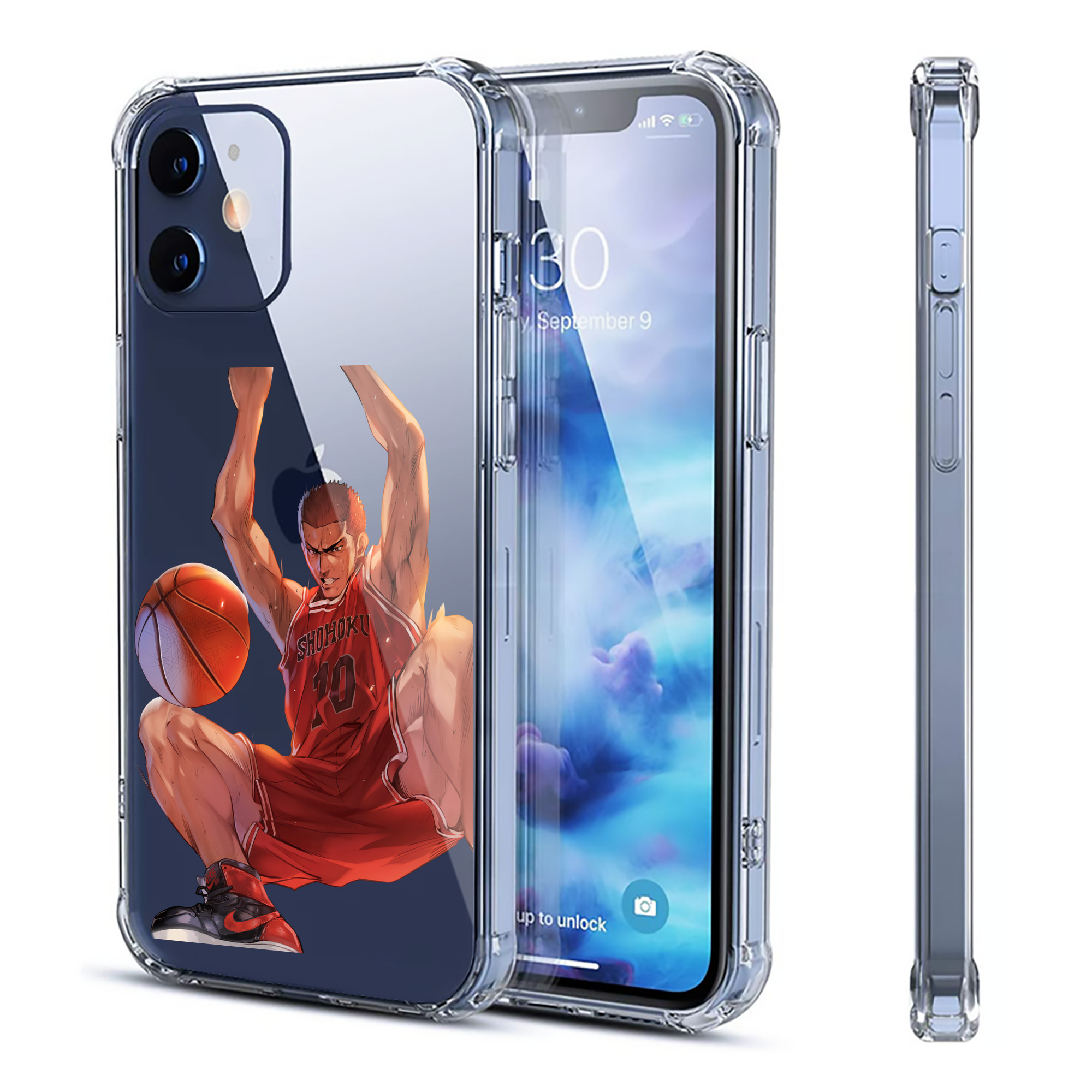 （画像用） SLAM DUNK／スラムダンク 【iPhone 12シリーズ対応】透明スマホケース（クリアソフトケース）